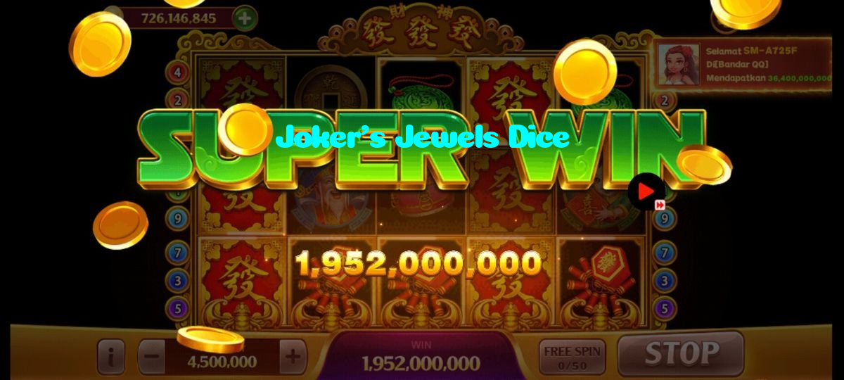 available types of Joker's Jewels Dice bet including pre-match live express and system bets
